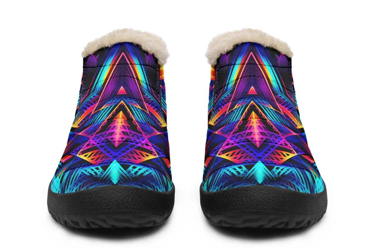 Cyan Lines Winter Slippers