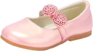 Girl's Mary Jane School niform Shoes Toddler Little Kid Dress Shoes Girl Ballet Flat Flower Girl Toddler Slip Boots