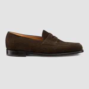 Lopez, Dark Brown Suede, Leather Sole