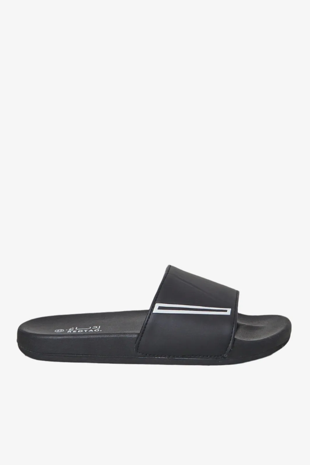 Men Black Extra Comfort Slides