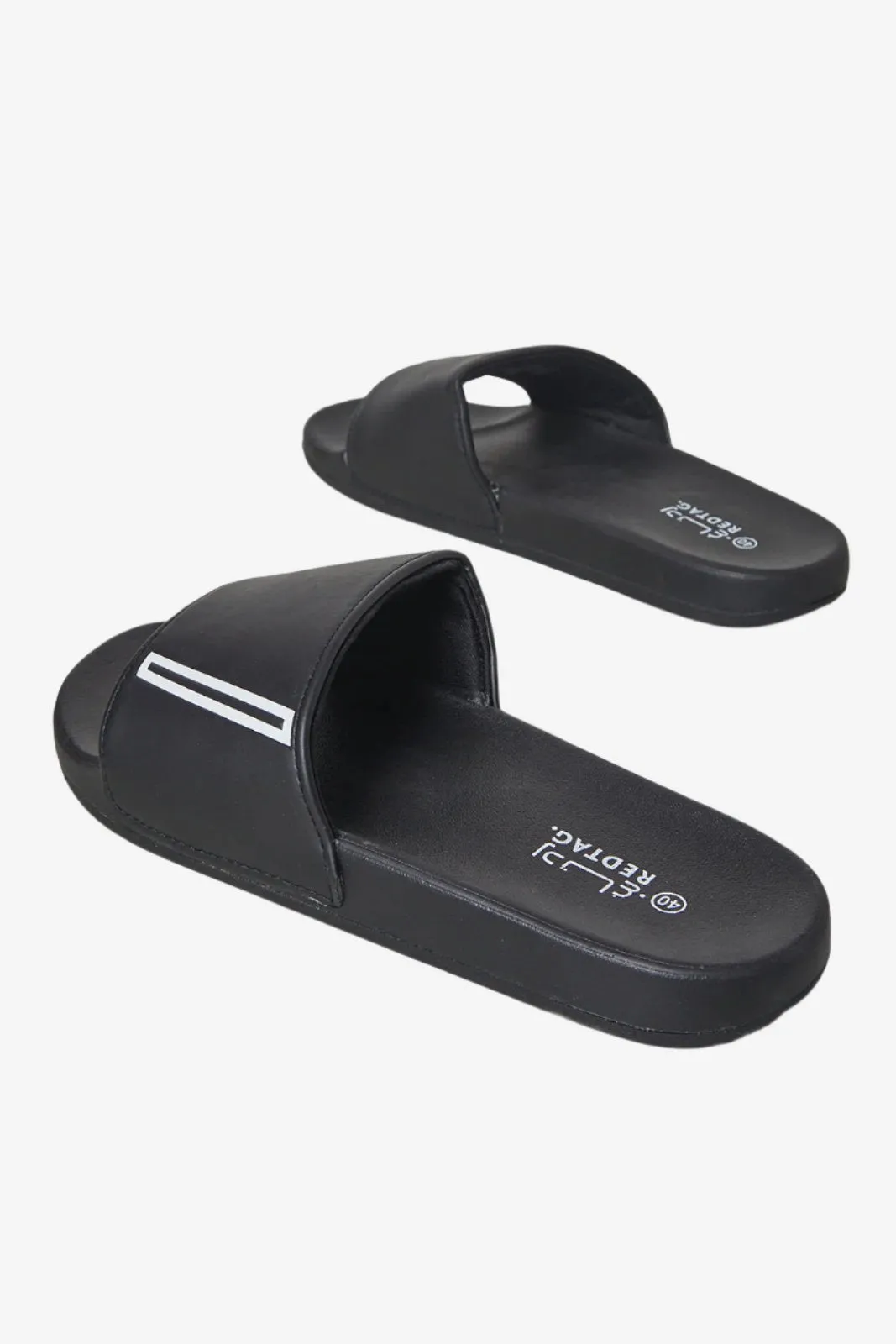 Men Black Extra Comfort Slides