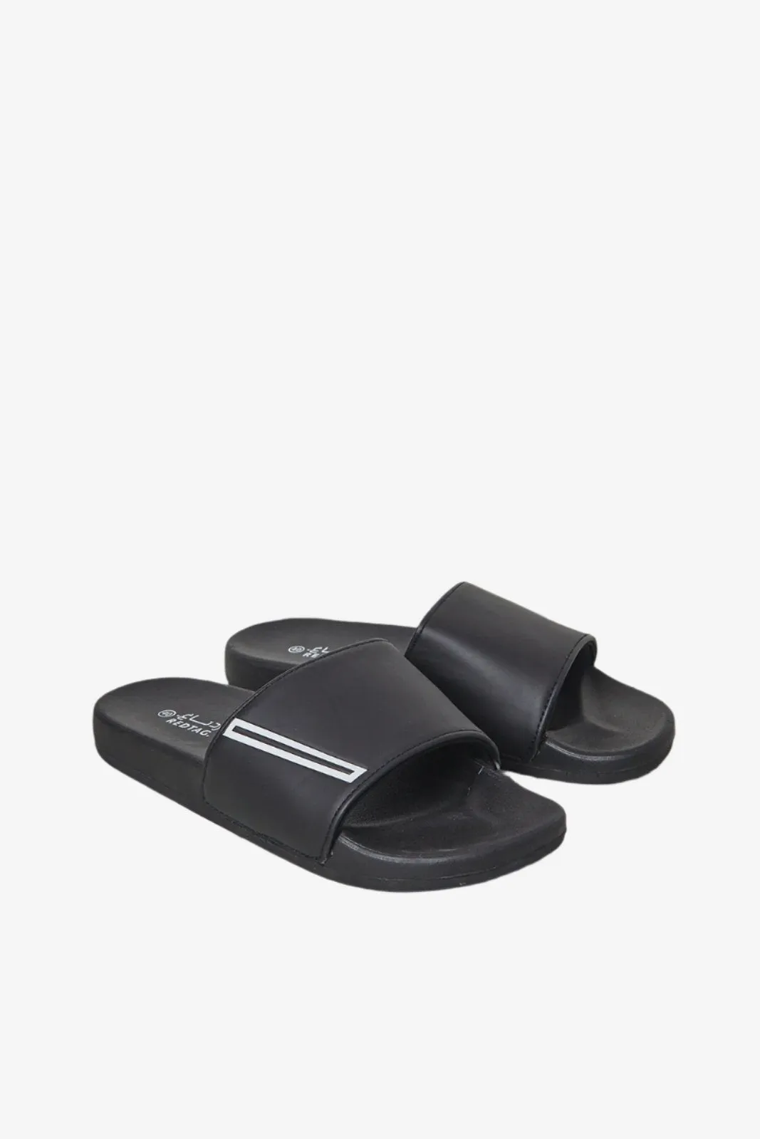Men Black Extra Comfort Slides