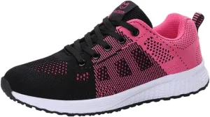 Womens Lace Up Running Shoes Non Slip Walking Shoes Mens Casual Shoes Mesh Ladies Casual Shoes Walking Sneakers Steel Toe Tennis Shoe Trainers Shoe
