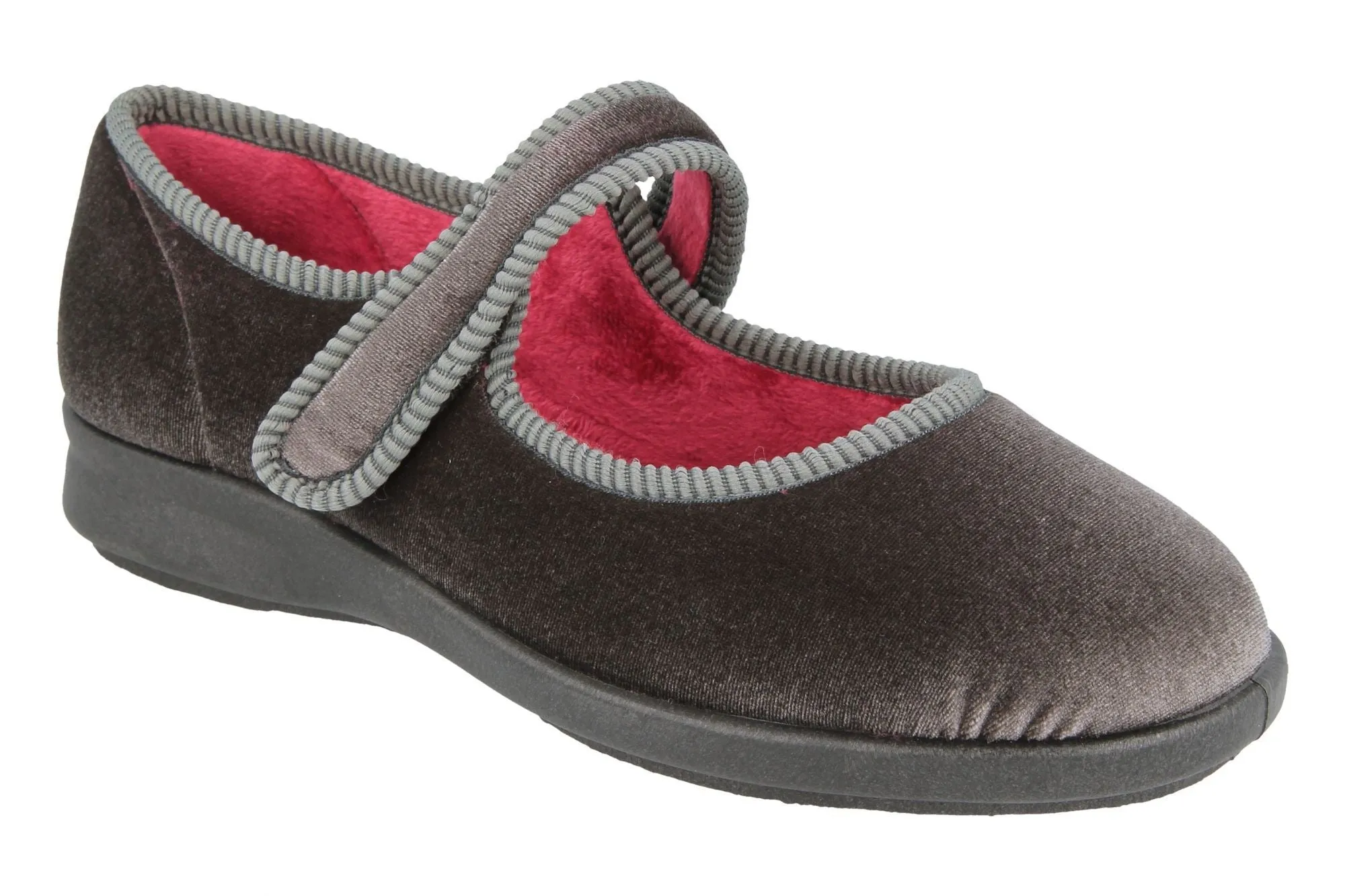 Womens Wide Fit DB Whitby Slippers